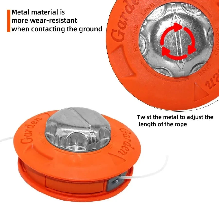 Universal Aluminum Bump Feed Line Trimmer Head for Grass Brush Cutter ...