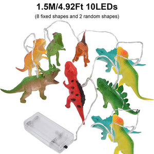 1.5/3m LED Dinosaur String Lights Battery Fairy Lights Kids Room Party Xmas Decor