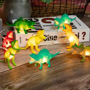 1.5/3m LED Dinosaur String Lights Battery Fairy Lights Kids Room Party Xmas Decor