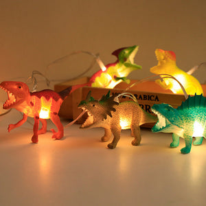 1.5/3m LED Dinosaur String Lights Battery Fairy Lights Kids Room Party Xmas Decor
