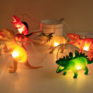 1.5/3m LED Dinosaur String Lights Battery Fairy Lights Kids Room Party Xmas Decor