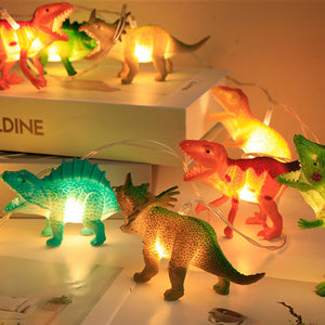 1.5/3m LED Dinosaur String Lights Battery Fairy Lights Kids Room Party Xmas Decor