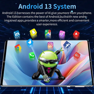 10.36" Android Tablet 5G, 16GB+1TB, 16+32MP, 12000mAh, Android 13, Dual SIM, GPS, Bluetooth, WiFi