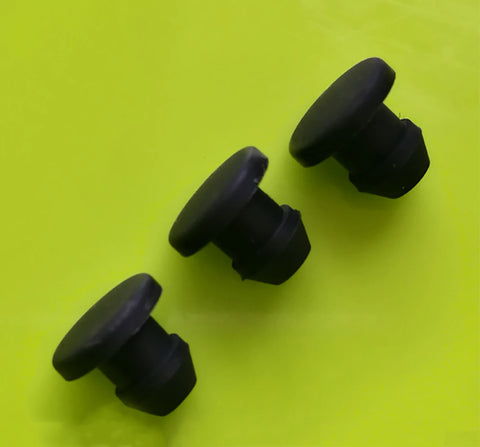 15pcs Black Silicone Rubber Caps Set 5-10mm - T-Type Snap-On Gasket Plug Seal Stopper
