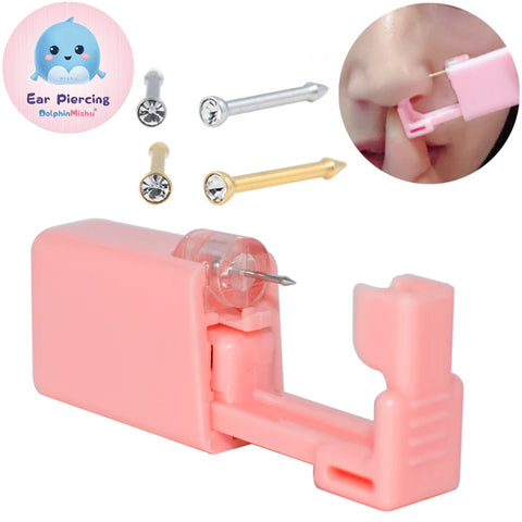 Disposable Nose Piercing Kit - Self-Use Safety Tool for Easy Piercing