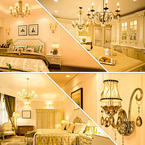 10-Pack E14 E27 LED Candle Bulbs 220V 3W-9W Chandelier Lamp Bedroom Energy Saving Decor Lights