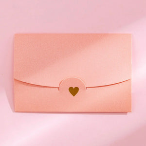 10 Pack Color Retro Bronzing Mini Envelopes 10.5x7cm - Iridescent Paper for Love Letters & Invitations