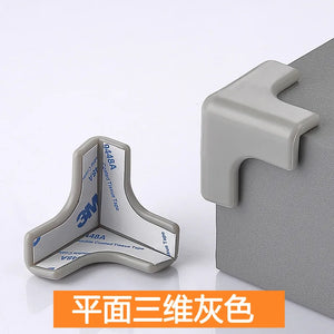 10 Pack Clear Silicone L-Shaped Baby Safety Corner Protectors for Table Desk Edges - Soft, Transparent Guards