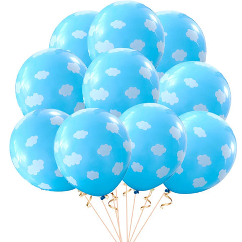 12" Blue Balloons, 10 Pack - Perfect for Weddings & Baby Showers Party Decor