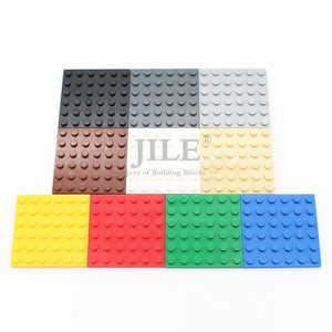 10-Pack 6x6 Building Base Plates, Compatible with Major Block Sets