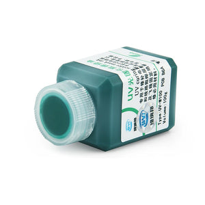 100g Green UV Solder Mask Ink for PCB Circuit Board Protection - Prevent Corrosion & Arcing, SMD Solder Paste Flux