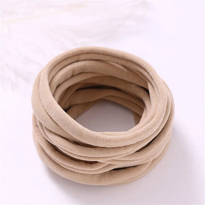 10-Pack Traceless Nylon Stretch Headbands for Newborns & Kids - Elastic Baby Hair Accessories