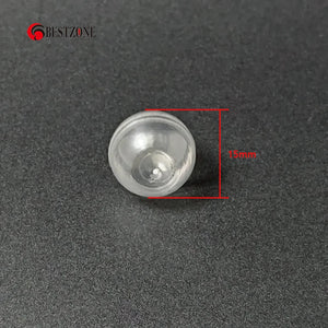 100 Clear Plastic Capsules 0.59" for Party Favors & DIY Crafts Supplies