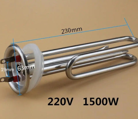 220V 1500W Stainless Steel Electric Water Heater Heating Element Tube Parts