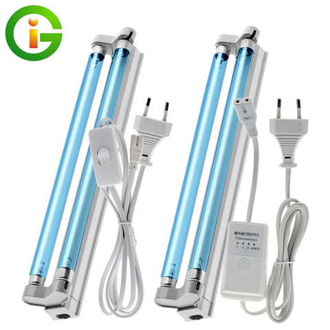 16W 220V UV Germicidal Lamp UVC Sterilizer 254nm Dust Mite Eliminator UV Quartz Light for Home Use