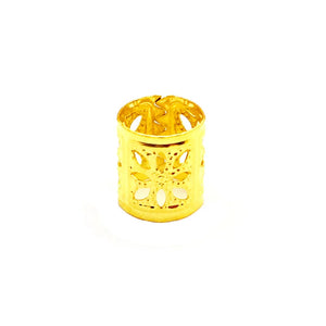 100pcs Adjustable Gold/Silver Dreadlock Beads Cuffs Clips Rings Hair Accessories