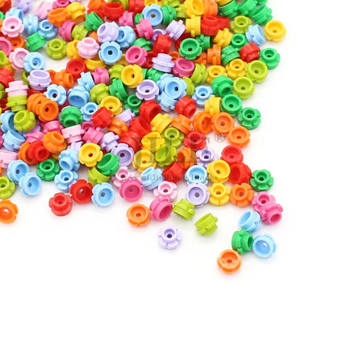 500pcs Flower & Grass Building Blocks Set for Kids, Compatible with Major Brands, Creative STEM Toy