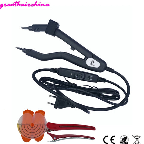 Adjustable Temp Hair Extension Fusion Iron - Keratin Melting Tool for Professional Use