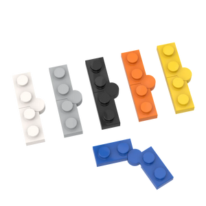 10-Pack Swivel Hinge Plates 1x4 Building Blocks Compatible with Leading Kids' Construction Sets