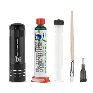 100g Green UV Solder Mask Ink for PCB Circuit Board Protection - Prevent Corrosion & Arcing, SMD Solder Paste Flux