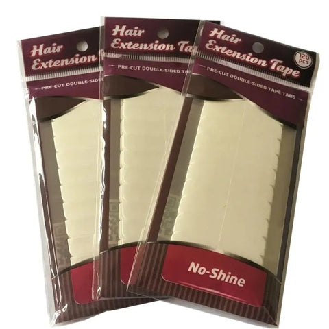 120 Tabs 10 Sheets Adhesive Tape 0.8x4cm Waterproof No Shine for Hair Extensions