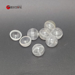 100 Clear Plastic Capsules 0.59" for Party Favors & DIY Crafts Supplies