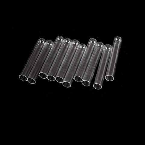 Glass Blowing Tubes Set, 10pcs 15x100mm, 4" Thick Wall Test Tubes for Crafts and Labs