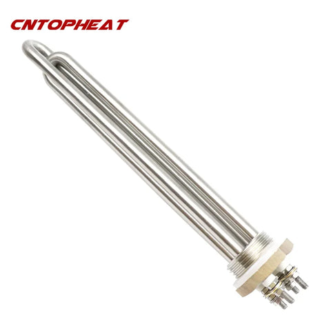 48V 3000W DC Water Heater Immersion Heating Element SUS304 DN25 1" BSP Tubular Electric Heater