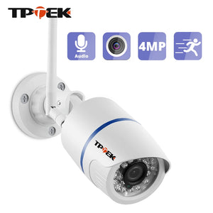 1080p HD Outdoor WiFi IP Camera, Wireless Security Surveillance, Waterproof Bullet Cam, 4MP Video, Home Monitoring