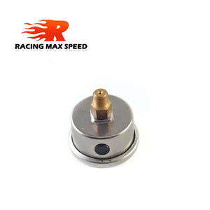 1/8 NPT Fuel Pressure Gauge 0-160 PSI Oil Liquid Filled Universal White Face Black
