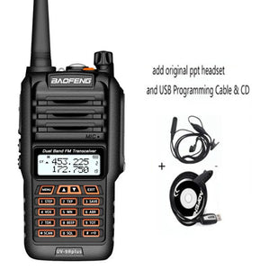 2025 UV9R Plus 18W Long Range Walkie Talkie 40-50km VHF UHF Ham Radio Transceiver CB Radio