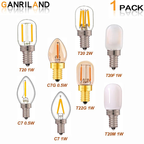 Edison LED E12 Candle Bulb Dimmable E14 Effect C7 0.5W T22G 1W Decorative Home Lighting Ampoule