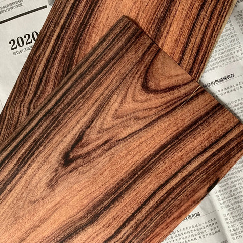 Genuine Black Rosewood Veneer 0.2mm Thick for Rustic Vintage Furniture