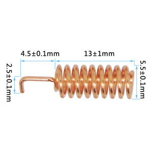 10-Pack 868MHz Anti-Vibration Helical Spring Antenna, 2.15 dBi Gain