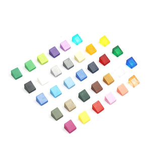 100pcs Colorful 1x1x2/3 Slope Bricks Set - DIY Building Blocks Toy for Kids