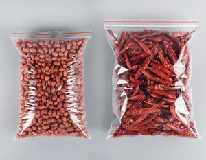 100 Pack Freezer Safe 50 Micron Ziplock Bags, Food Storage for Snacks & Cookies