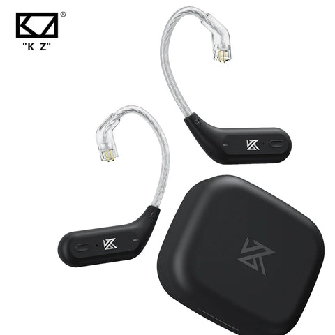 Bluetooth 5.2 Ear Hook Headset Cable HiFi Wireless Upgrade with Charging Case for KZ Z1 S2 ZSTX ZSX DQ6 ZS10 Pro