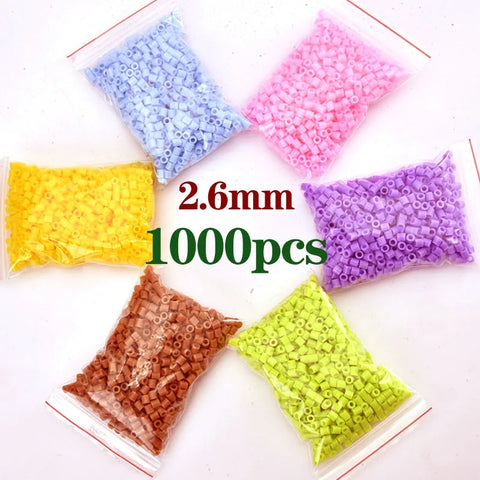 1000pcs 2.6mm Fuse Beads for Kids Crafts | Perler Ironing Beads DIY Kit