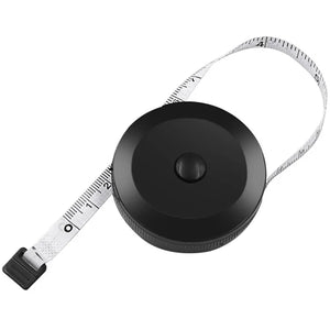 1.5m 60in Black Double Sided Auto Retractable Sewing Measuring Tape Flexible Tool