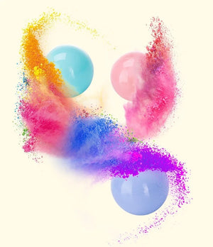 100 Pack Colorful 5.5cm Play Balls for Kids, Ball Pits & Party Games