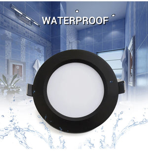 10-Pack LED Downlight Waterproof IP65 Black Shell 5W-18W Cold/Warm/Natural White Spot Lamp 220V/230V Indoor Lighting