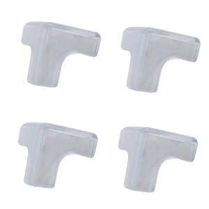 10 Pack Clear Silicone L-Shaped Baby Safety Corner Protectors for Table Desk Edges - Soft, Transparent Guards