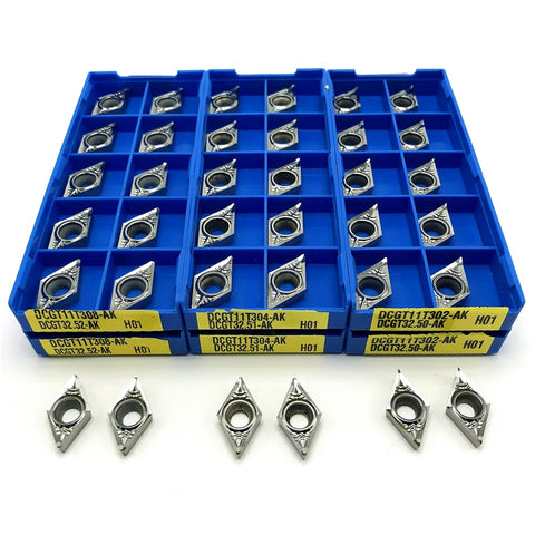 CNC Turning Inserts for Aluminum Copper Processing: DCGT070202 DCGT070204 DCGT11T304 DCGT11T308
