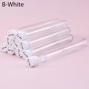 10-Pack Pink Eyelash & Brow Spoolie Brushes: Reusable for Extensions & Mascara
