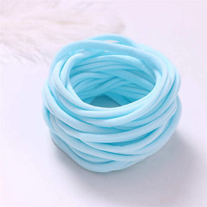 100pcs Baby Girl Soft Elastic Nylon Headbands, Infant Accessories, Stretchy Skinny Hairbands for Newborns and Toddlers
