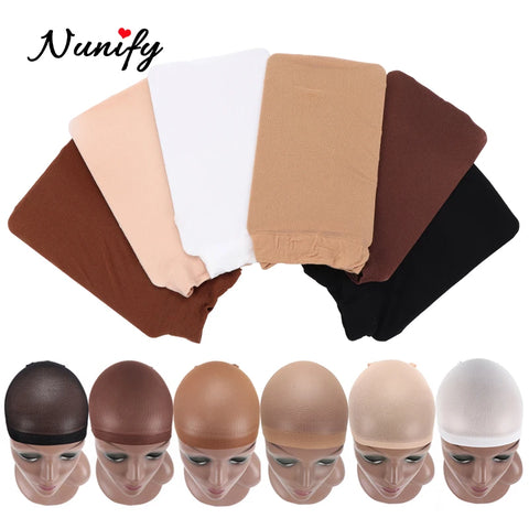 Blonde Wig Cap Stretch Mesh Liner, Nude Beige Stocking, Breathable Snood, Glueless Nylon Dome for Wigs