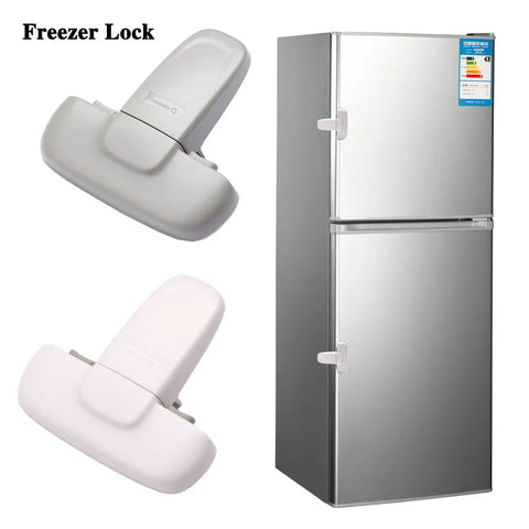 Child Proof Refrigerator Lock & Freezer Door Safety Latch for Baby Toddler Child Cabinet Security