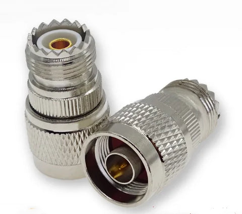 10-Pack N Male to UHF SO-239 Female RF Coaxial Adapter Connectors