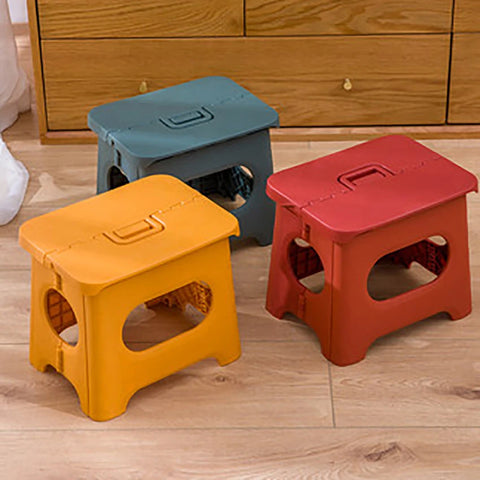 Foldable Step Stool 17.5cm - Portable Plastic Stool for Kids, Adults, Kitchen, Garden, Bathroom