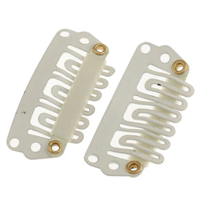 100pcs 28mm Metal Hair Snap Clips for Extensions, Wigs, Wefts, U-Shape Clip-on Hairpieces